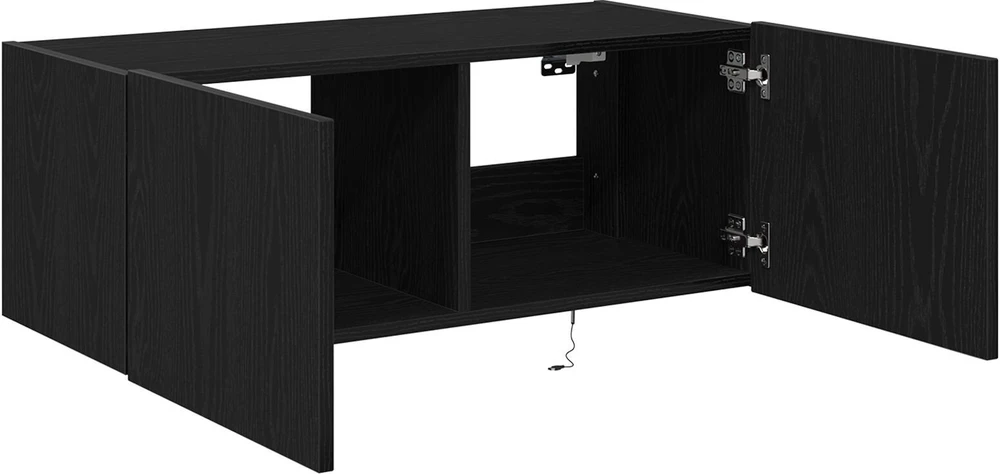 TV staliukas TV sieninė spintelė 80 x 35 x 31 cm Juodas ąžuolas