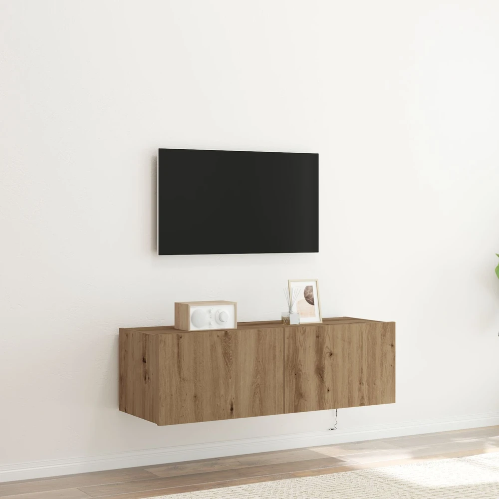 TV staliukas TV sieninė spintelė 100 x 35 x 31 cm Amatininkų ąžuolas