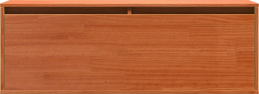 Sieninė spintelė su lentyna Vaško ruda 100 x 30 x 35 cm