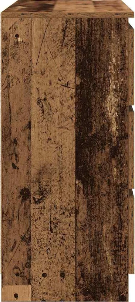Šoninė spintelė, medienos, 80x35x76 cm, apdirbta mediena