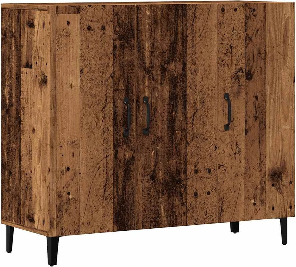 Šoninė spintelė, medienos, 90x34x80cm, apdirbta mediena