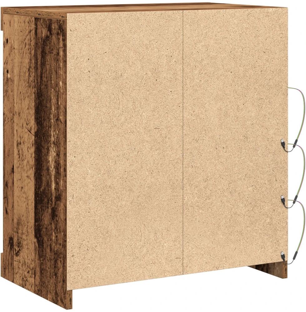 LED Bufetas Senas medis 60,5 x 37 x 67 cm Apdirbta mediena