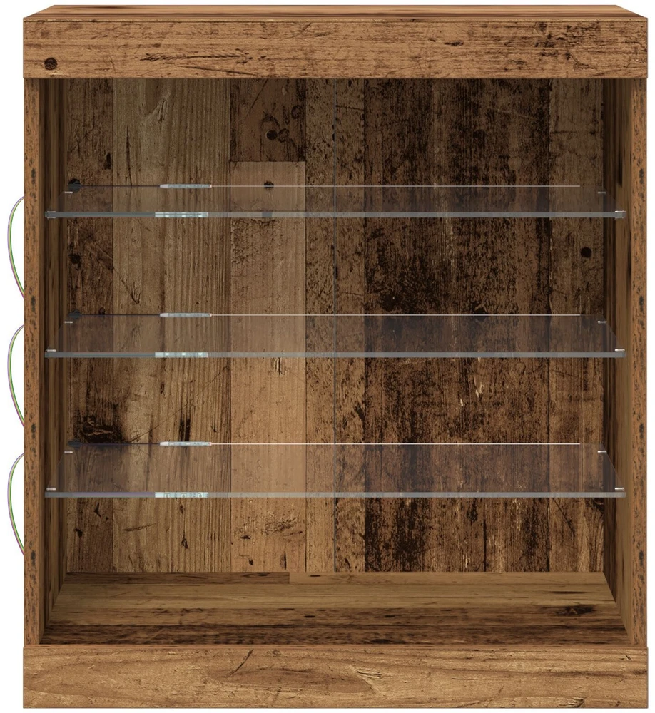 LED Bufetas Senas medis 60,5 x 37 x 67 cm Apdirbta mediena