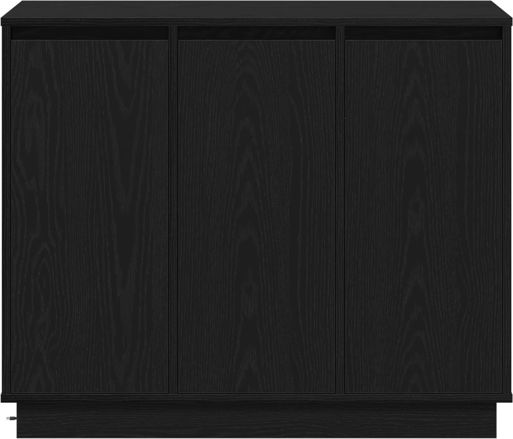 LED Bufetas Juodas ąžuolas 90 x 32 x 75 cm Apdirbta mediena