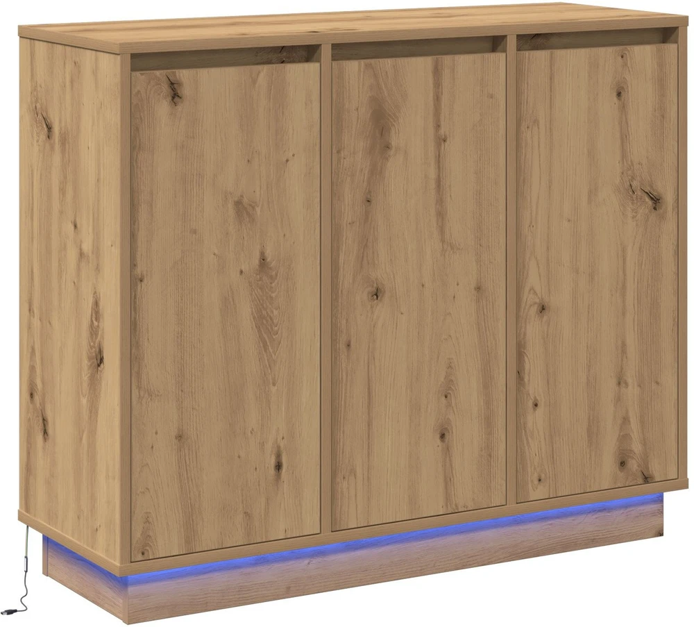 LED Bufetas Amatininkų ąžuolas 90 x 32 x 75 cm Apdirbta mediena