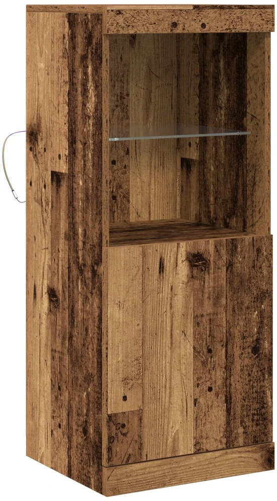LED Bufetas Senas medis 41 x 37 x 100 cm Apdirbta mediena
