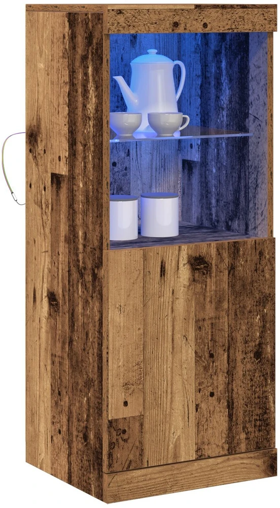 LED Bufetas Senas medis 41 x 37 x 100 cm Apdirbta mediena