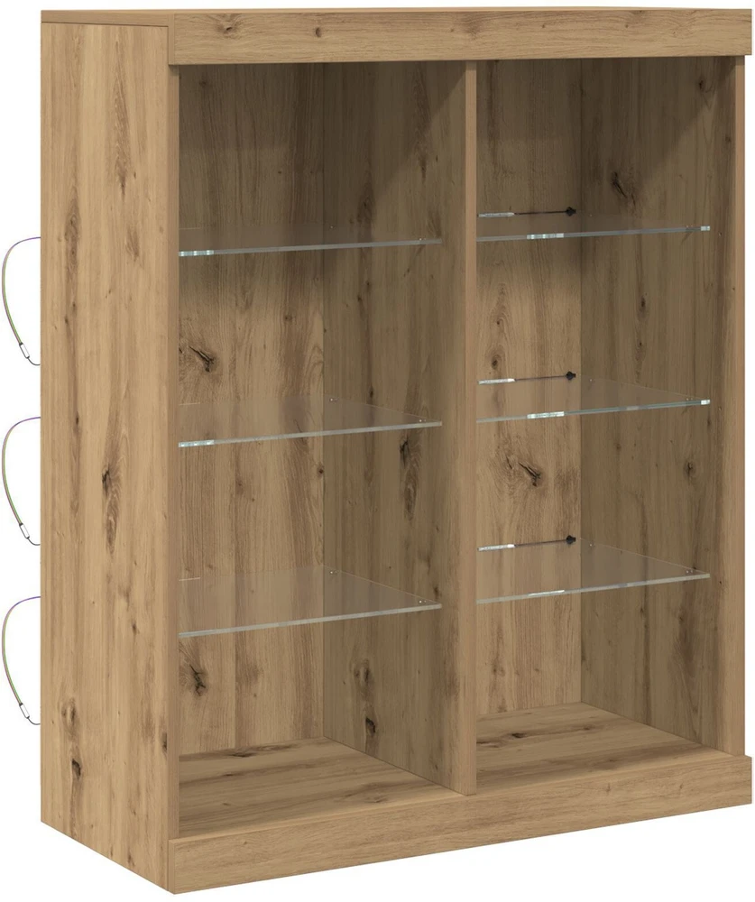 LED Bufetas Artisano ąžuolo 81 x 37 x 100 cm Apdirbta mediena