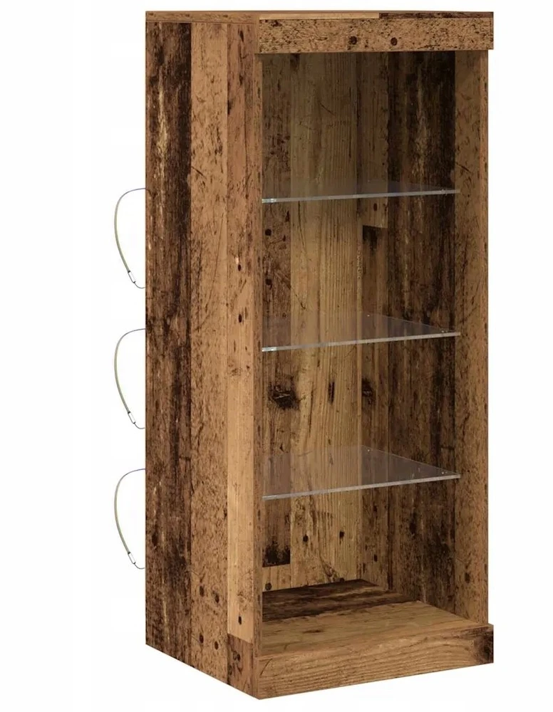 LED Bufetas Senas medis 41 x 37 x 100 cm Apdirbta mediena
