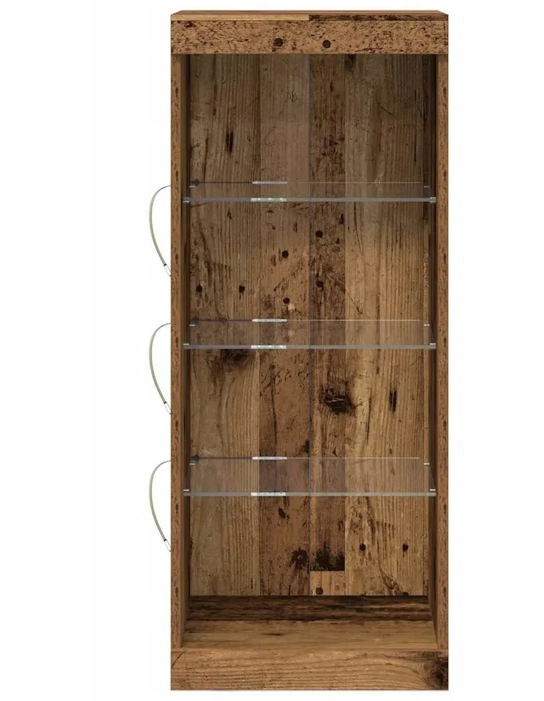 LED Bufetas Senas medis 41 x 37 x 100 cm Apdirbta mediena