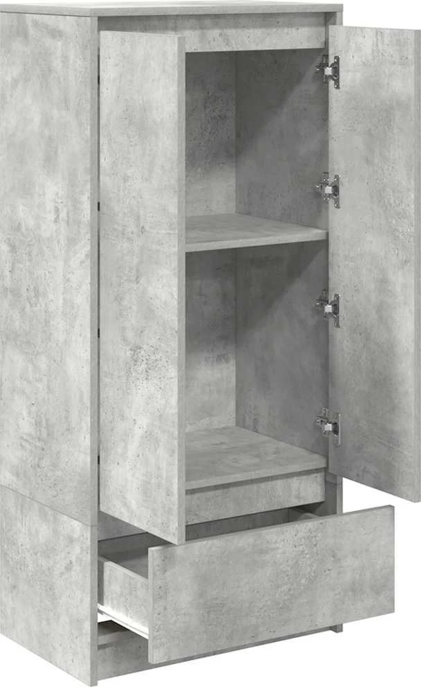TV spintelė su stalčiumi, betono pilka 55,5x34x119,5 cm mediena
