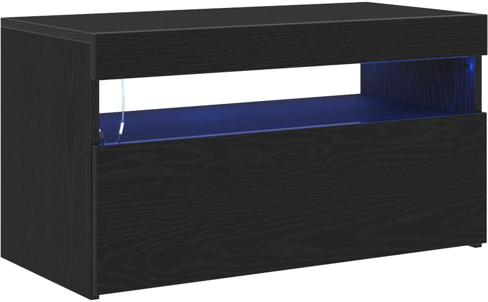 TV staliukas Televizoriaus spintelė 75 x 35 x 40 cm Juodas ąžuolas