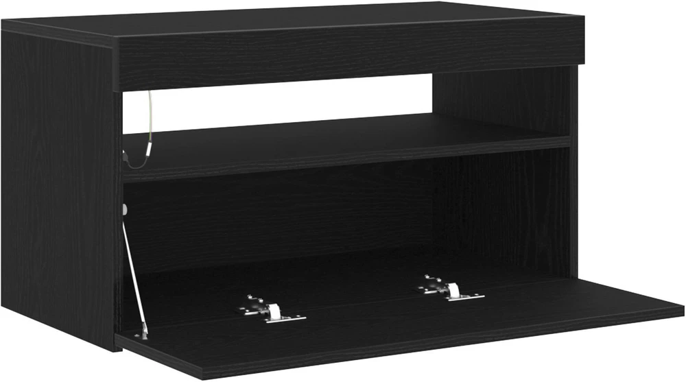 TV staliukas Televizoriaus spintelė 75 x 35 x 40 cm Juodas ąžuolas