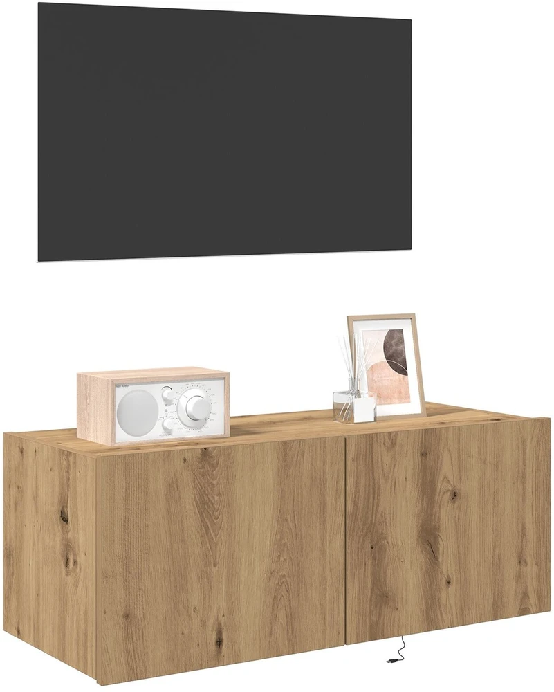 TV staliukas TV sieninė spintelė 80 x 35 x 31 cm Amatininkų ąžuolas