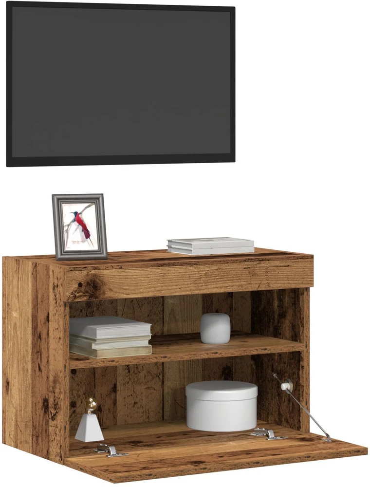 TV staliukas TV sieninė spintelė 60 x 30 x 40 cm Sena mediena