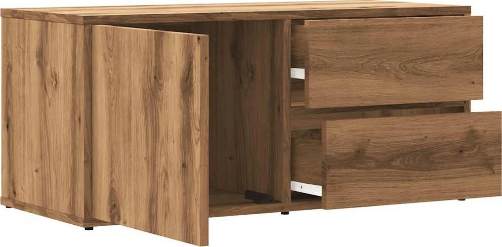 TV staliukas Televizoriaus spintelė, artisano ąžuolo, 80x34x35,5cm, mediena
