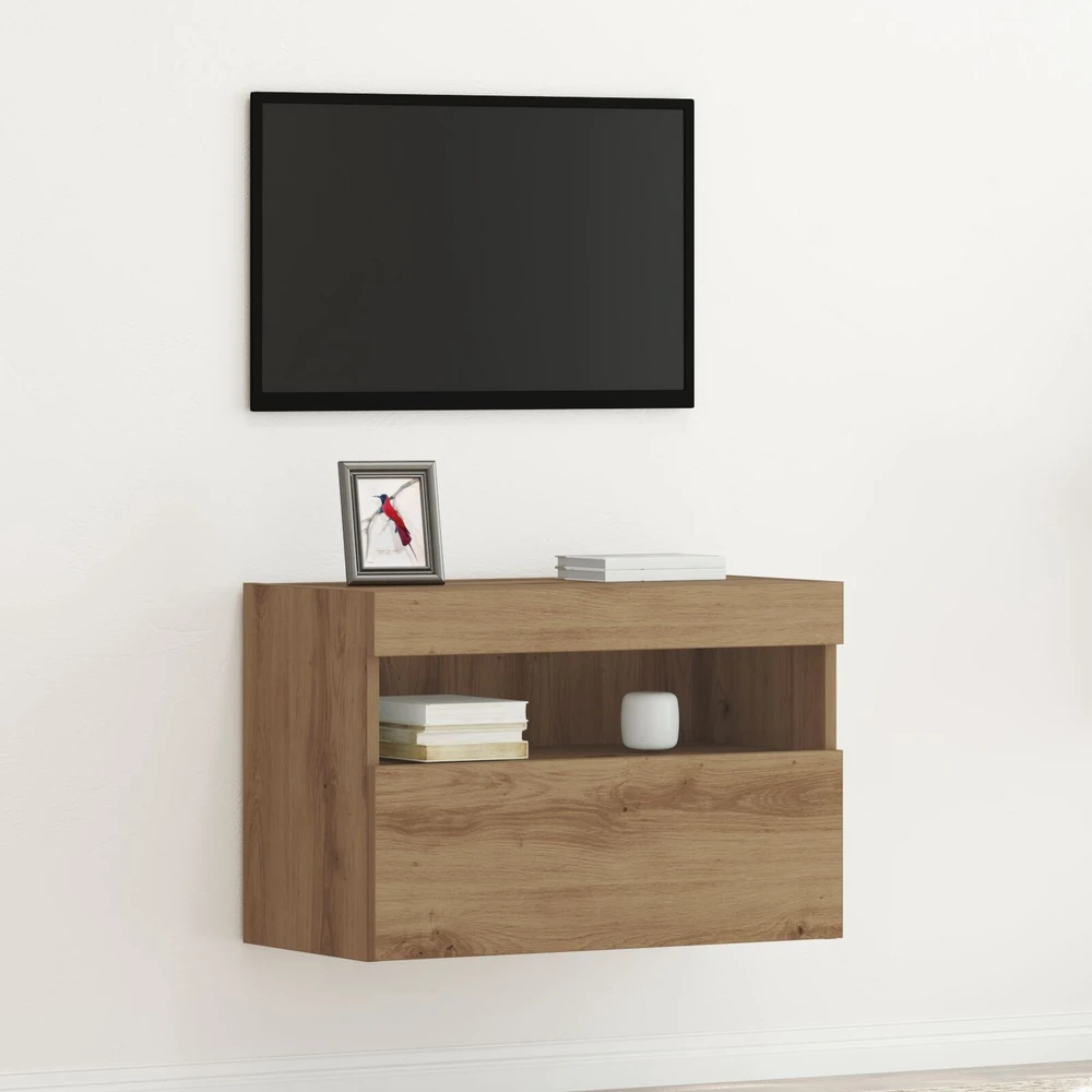 TV staliukas TV sieninė spintelė 60 x 30 x 40 cm artisano ąžuolo