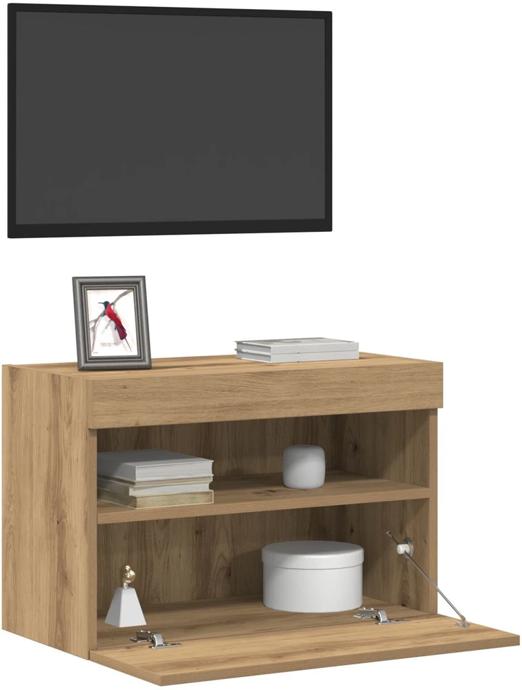 TV staliukas TV sieninė spintelė 60 x 30 x 40 cm artisano ąžuolo