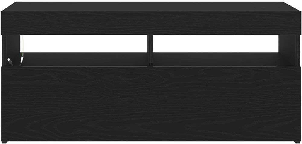 TV staliukas Televizoriaus spintelė 90 x 35 x 40 cm Juodas ąžuolas
