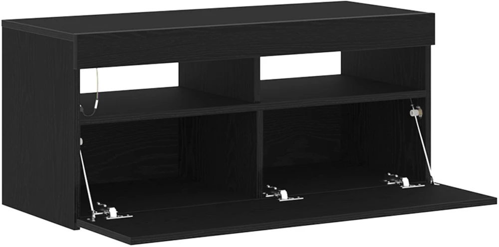 TV staliukas Televizoriaus spintelė 90 x 35 x 40 cm Juodas ąžuolas