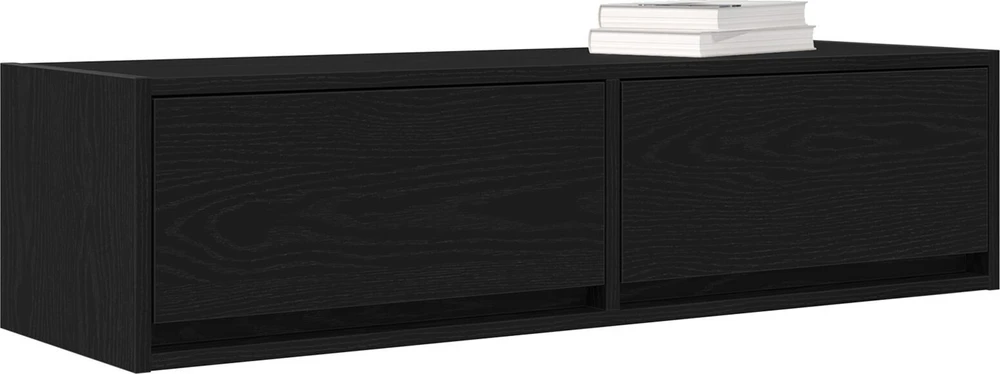 TV staliukas Televizoriaus spintelė 100 x 31 x 25,5 cm juoda ąžuolo