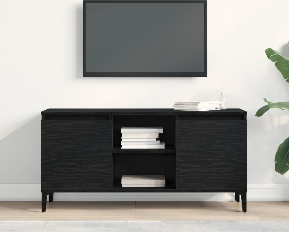 TV staliukas Televizoriaus spintelė 102 x 35 x 50 cm Juodas ąžuolas