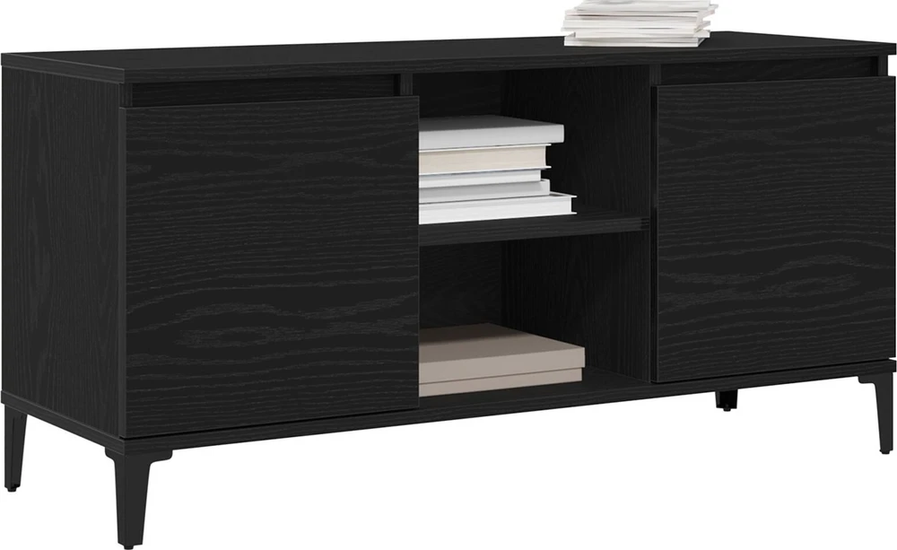 TV staliukas Televizoriaus spintelė 102 x 35 x 50 cm Juodas ąžuolas