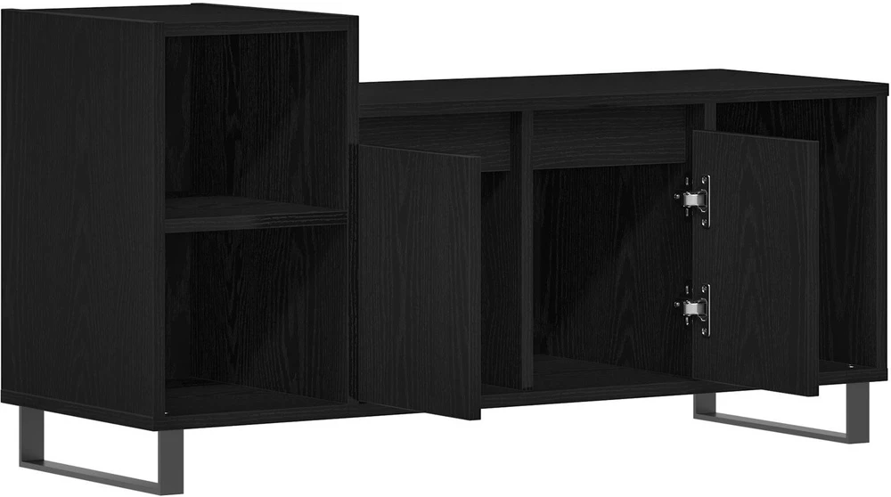 TV staliukas TV spintelių komplektas 100 x 35 x 55 cm Juodas ąžuolas