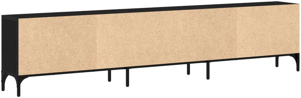 TV staliukas Televizoriaus spintelė 200 x 25 x 44 cm juoda ąžuolo