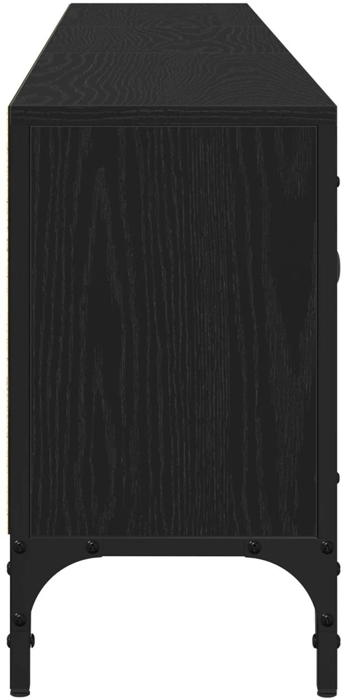 TV staliukas Televizoriaus spintelė 200 x 25 x 44 cm juoda ąžuolo