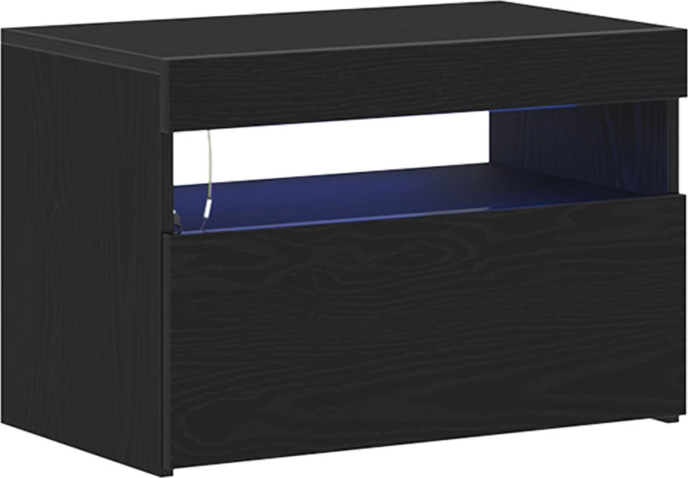 TV staliukas Televizoriaus spintelė 60 x 35 x 40 cm Juodas ąžuolas