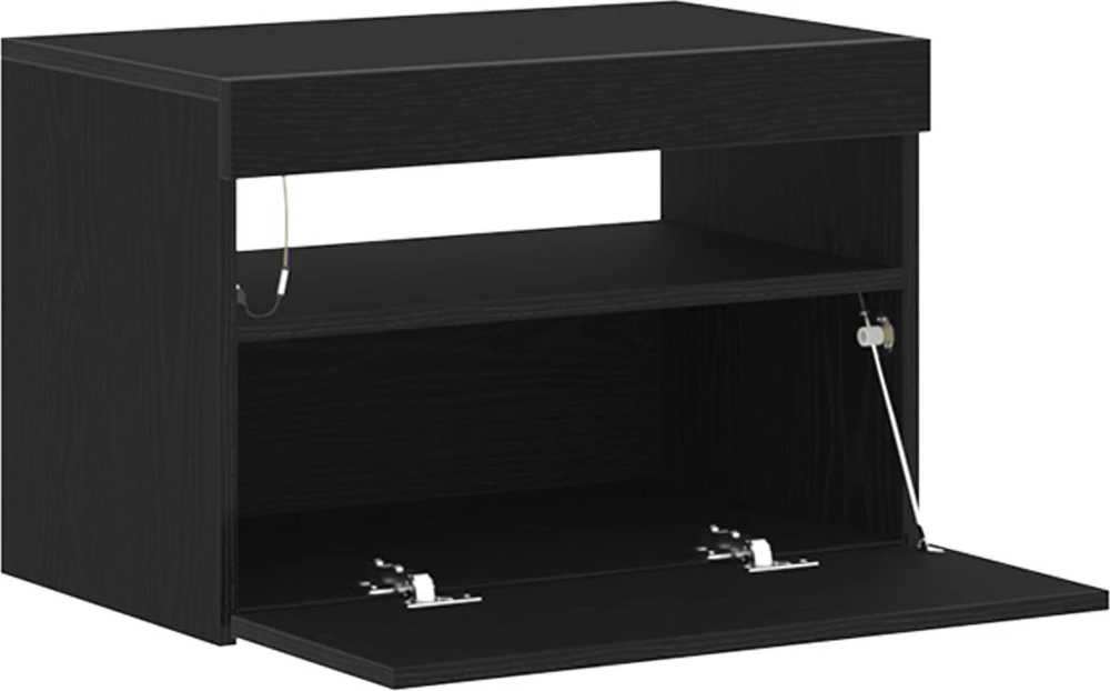 TV staliukas Televizoriaus spintelė 60 x 35 x 40 cm Juodas ąžuolas