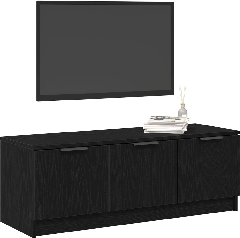TV staliukas Televizoriaus spintelė 102 x 35 x 36,5 cm Juodas ąžuolas