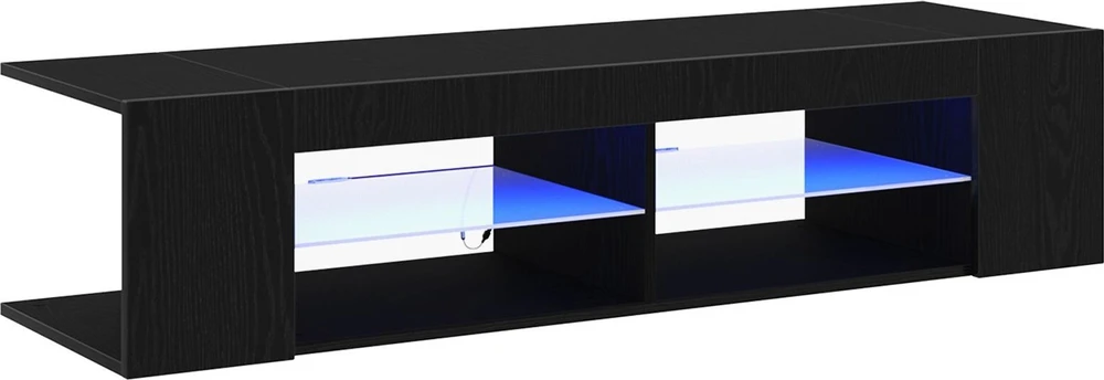 TV staliukas Televizoriaus spintelė 135 x 39 x 30 cm Juodas ąžuolas