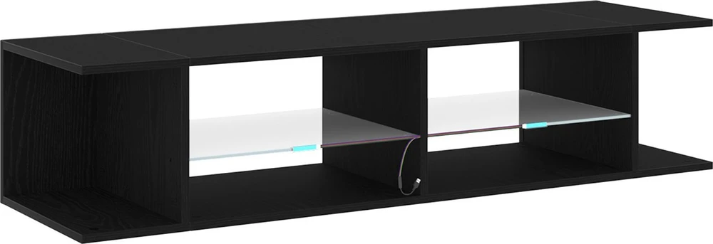 TV staliukas Televizoriaus spintelė 135 x 39 x 30 cm Juodas ąžuolas