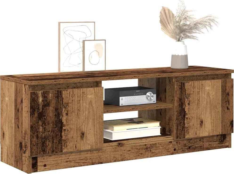TV staliukas televizoriaus spintelė Old Wood 102x30x36 cm Engineered Wood