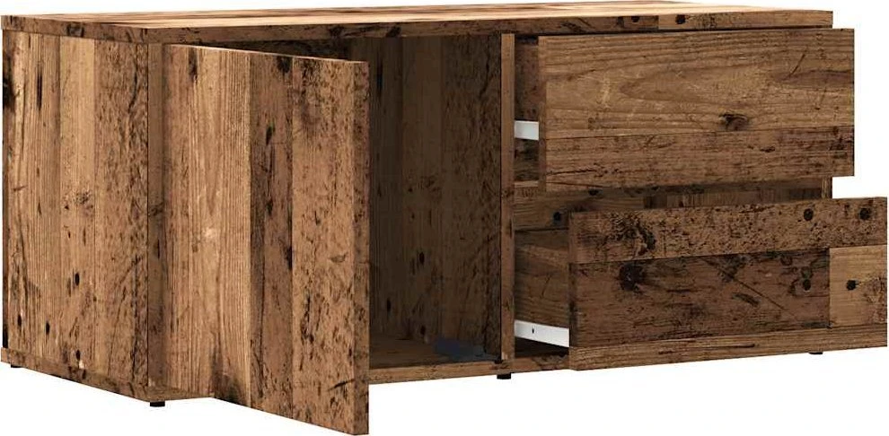 TV staliukas televizoriaus spintelė Old Wood 80x34x35,5 cm Engineered Wood