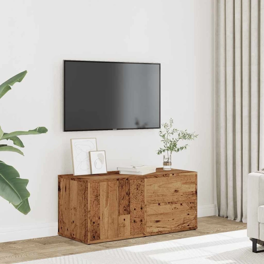 TV staliukas televizoriaus spintelė Old Wood 80x34x35,5 cm Engineered Wood