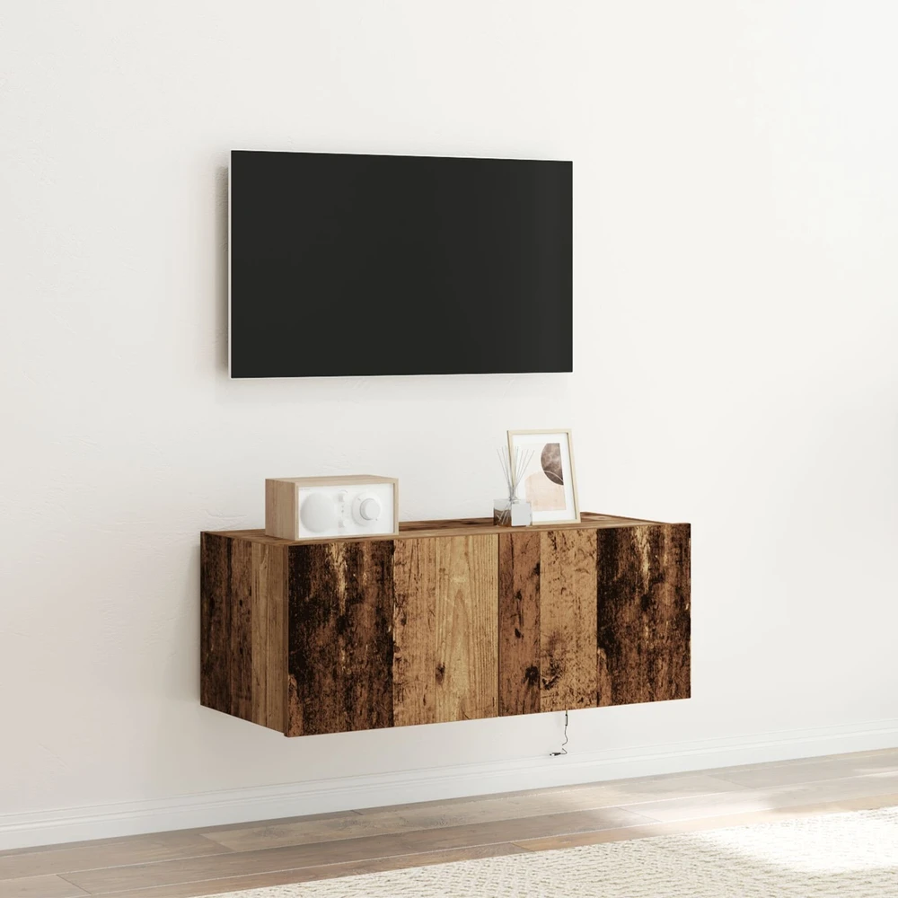 TV staliukas TV sieninė spintelė 80 x 35 x 31 cm Senas medis