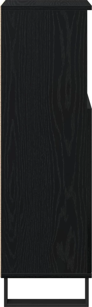 Vonios spintelė Juodas ąžuolas 30 x 30 x 100 cm