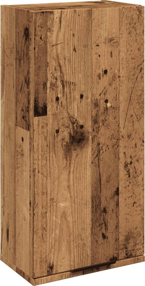 Prie sienos montuojama vonios spintelė, medienos, 32x20x67cm