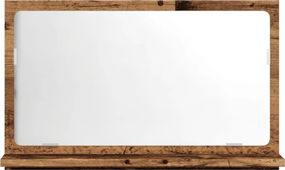 Veidrodinė vonios spintelė, medienos, 60x11x37cm, mediena