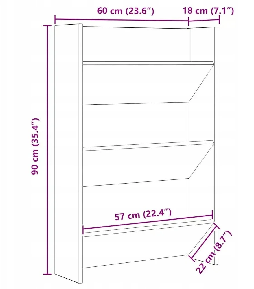 Batu skrynia 60 x 18 x 90 cm Apdirbta mediena