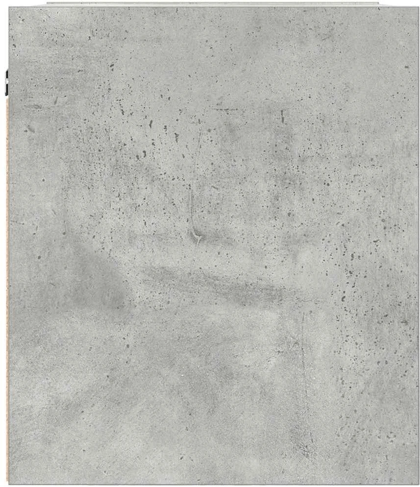 Sieninės naktinės spintelės, 2vnt., betono pilkos, 38x34x40 cm