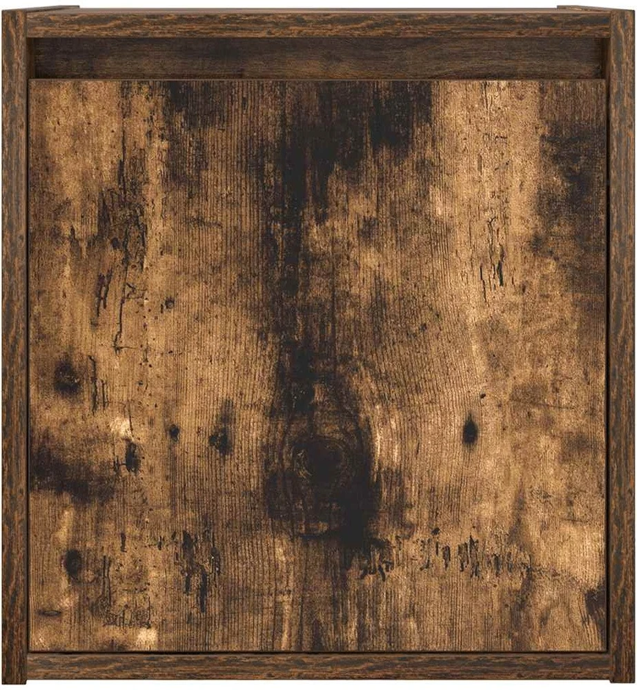 Sieninės naktinės spintelės, 2vnt., dūminio ąžuolo, 38x34x40 cm