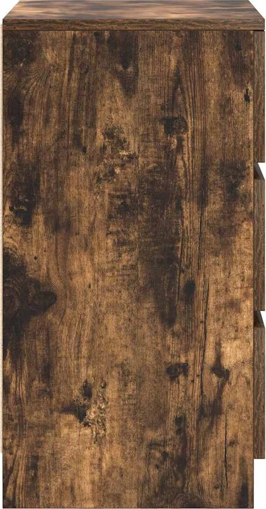 Spintelės prie lovos su 3 stalčiais 2 vnt, 39x35x65 cm