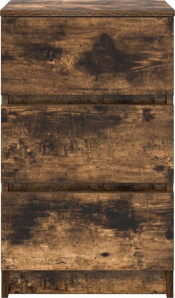 Spintelės prie lovos su 3 stalčiais 2 vnt, 39x35x65 cm