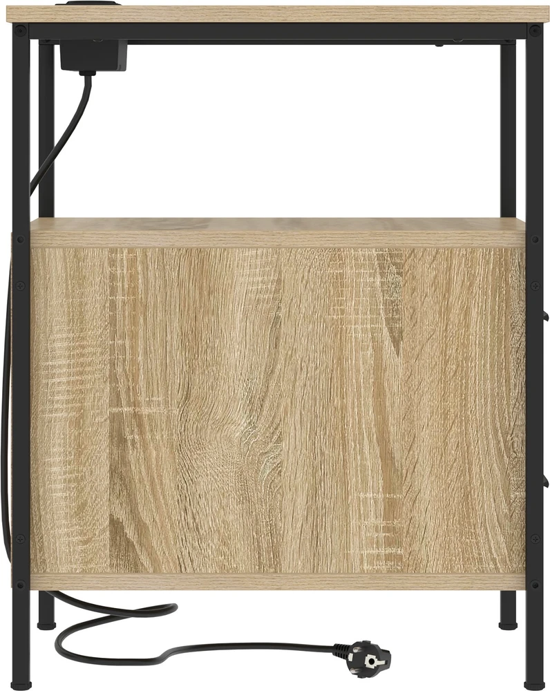 Naktiniai Staliukai 2 pcs Sonoma ąžuolas 30 x 48 x 61 cm