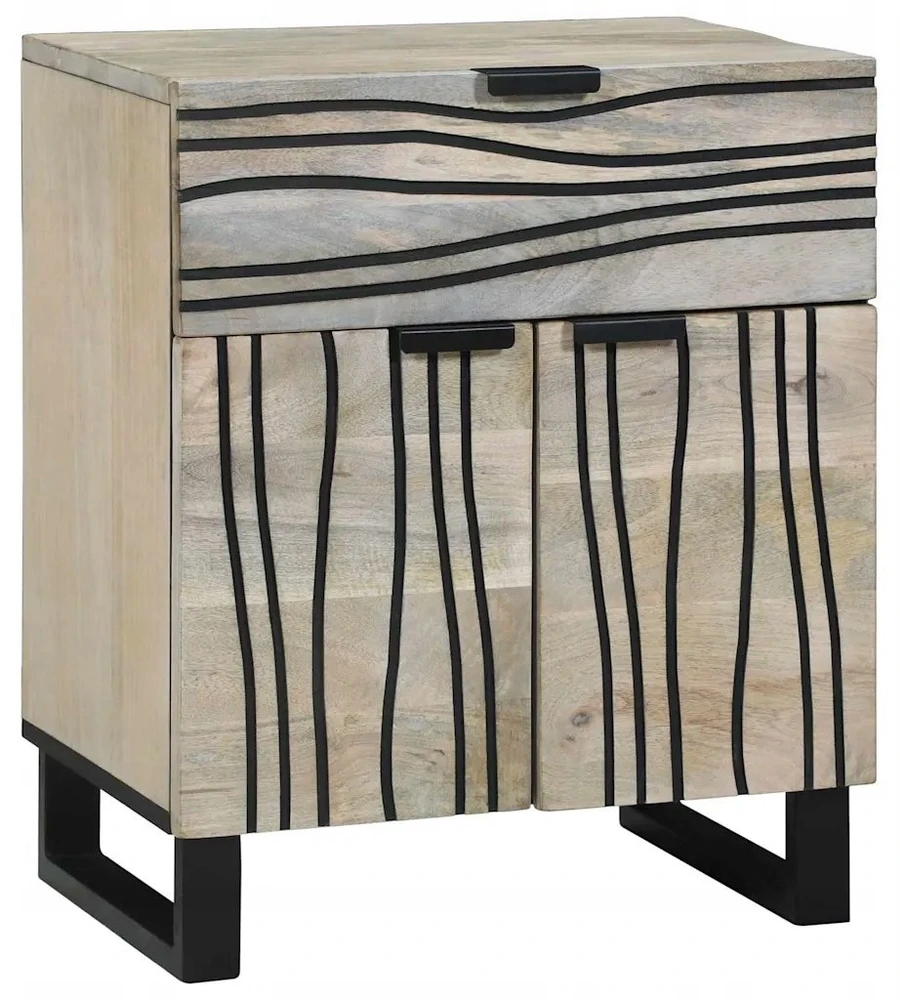 Šalia lovos spintelė Balta 50 x 33 x 60 cm Apdirbta mediena