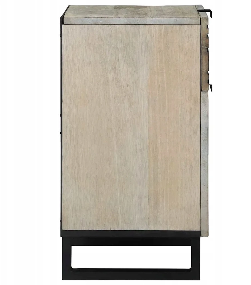 Šalia lovos spintelė Balta 50 x 33 x 60 cm Apdirbta mediena